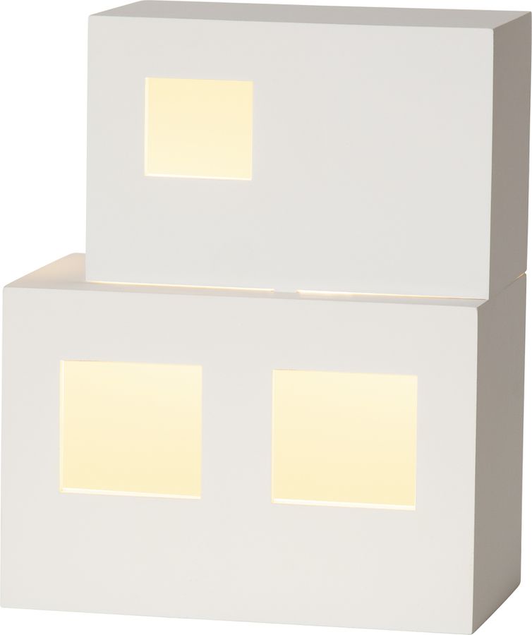 Tisch Dekoration E14 CUBE - Indoor, Weiss, 1 LED