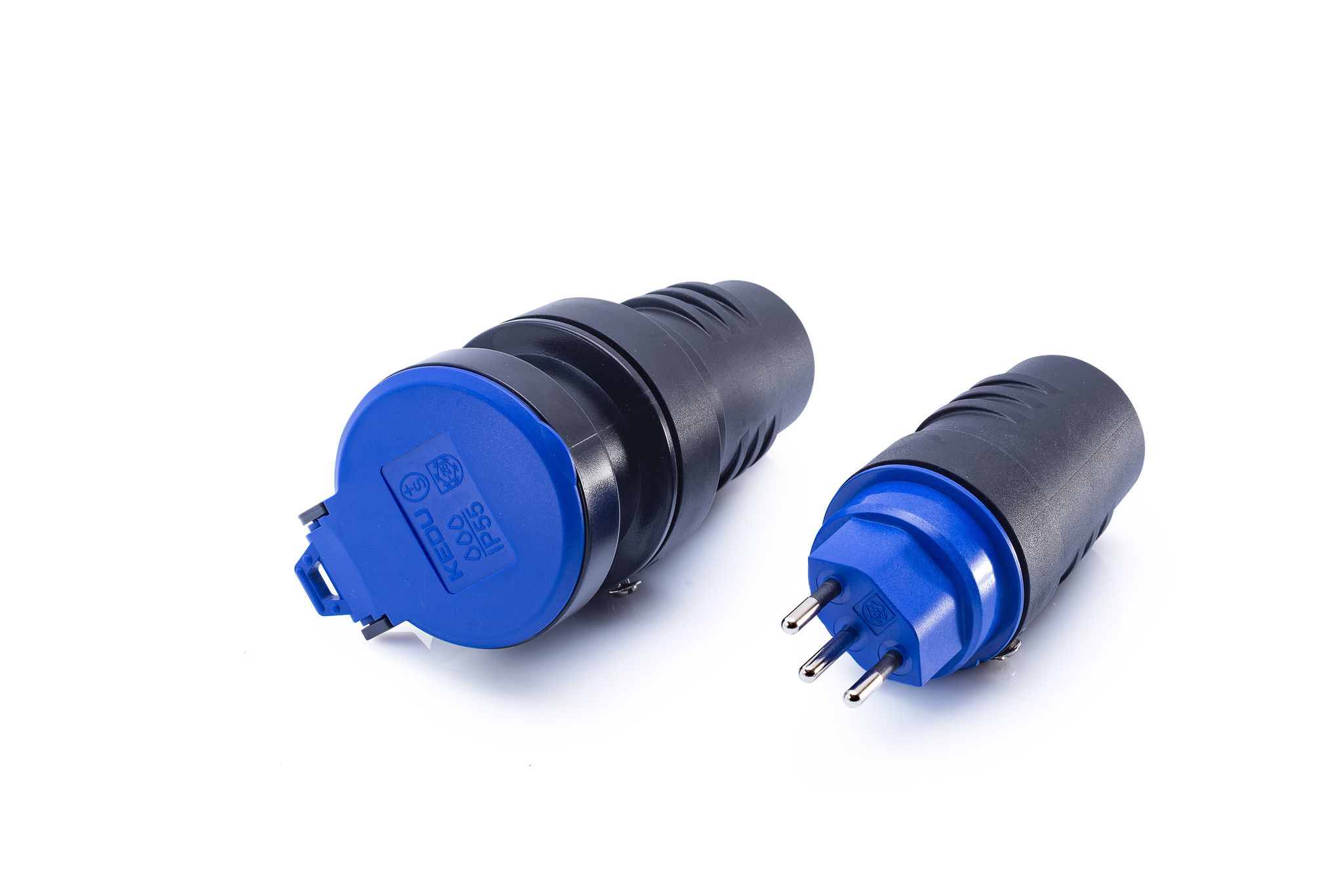 Stecker T13 IP55 schwarz - Stecker  Typ 13, L+N+PE, 10 A, 250 V IP55