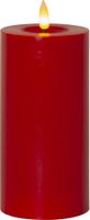 LED Pillar Kerze Flamme Flow - Indoor, Rot, 17.5 cm höhe, Timerfunktion