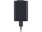 67W GaN 2-Port Fast Charger integr. USB-C Cable - Out: USB-C / USB-A: 67W PD, integriertes 70cm USB-C Kabel, schwarz