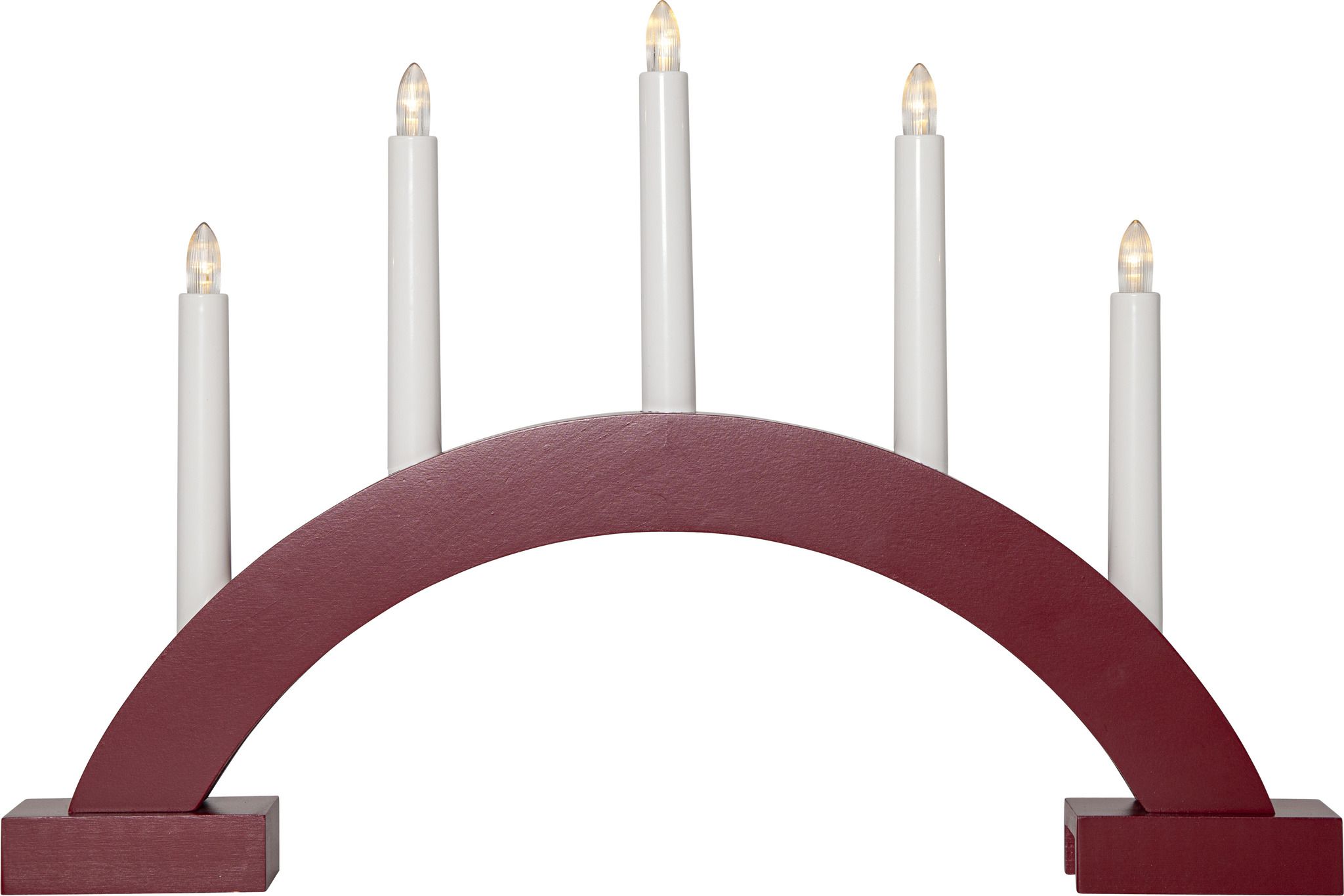 Kerzenleuchter ABBE - IP20, Rot, Warmweiss