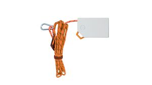 5m Seil geflochten mit integrieter LED Beleuchtung - 3xAA Batterie (exkl.), 50 LED`s, IP67, Farbe Orange, L= 500cm,  Zugkraft pro Meter 2.95KN/300KG