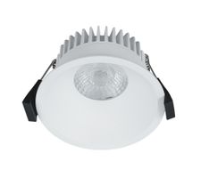 LED Einbaudownlight ALBRIC - 8W, 535lm, 2700K, IP44, CRI 90, weiss, dimmbar, D=90mm, H=49mm, BL=83mm