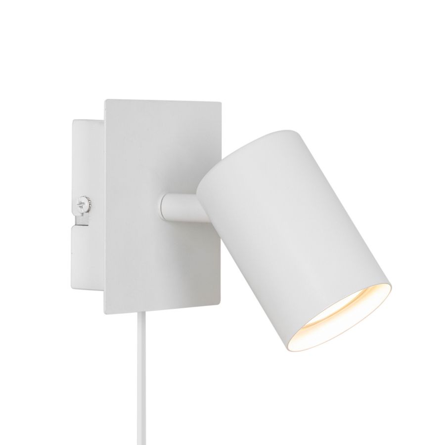 Wandleuchte FRIDA - GU10 (exkl.) max.35W, IP20, 90°, weiss, nicht dimmbar, L=85mm, B=85mm, H=115mm