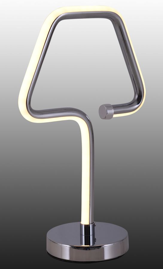 LED Tischleuchte Loop Line h: 30cm chrom - LED fest verbaut, 3000K, warmweiss