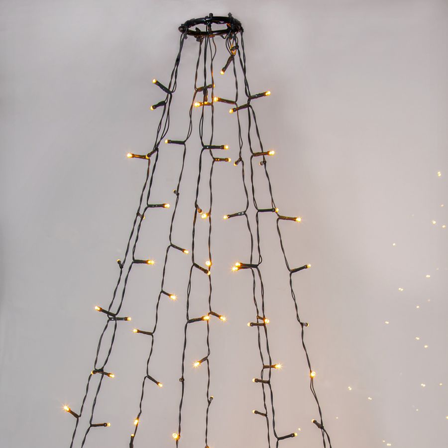 Christmas Tree Light Shiny - IP44, Warmweiss, 360 LED's, 200 cm