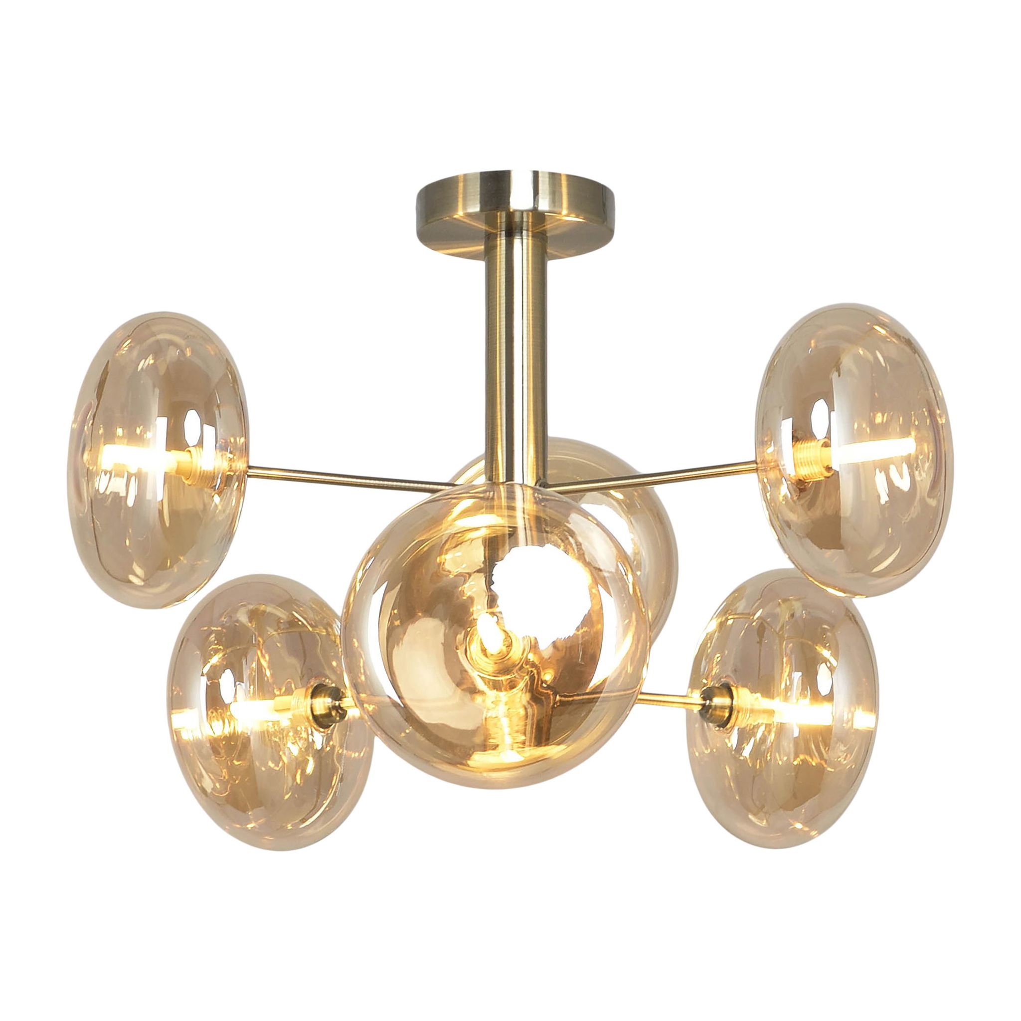 Deckenleuchte Explosion D: ca. 53 cm amber - G9, 168W, IP20