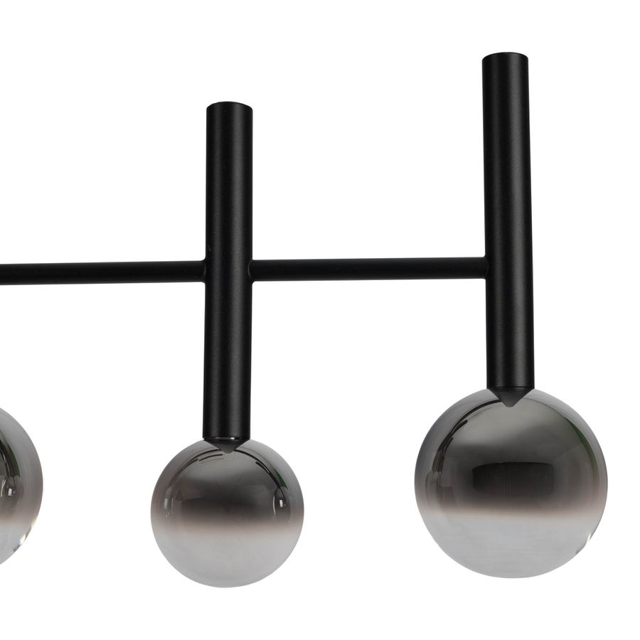 7er LED Pendelleuchte  SINGAPUR  L: 98cm schwarz - IP20, LED-Modul, Schwarz