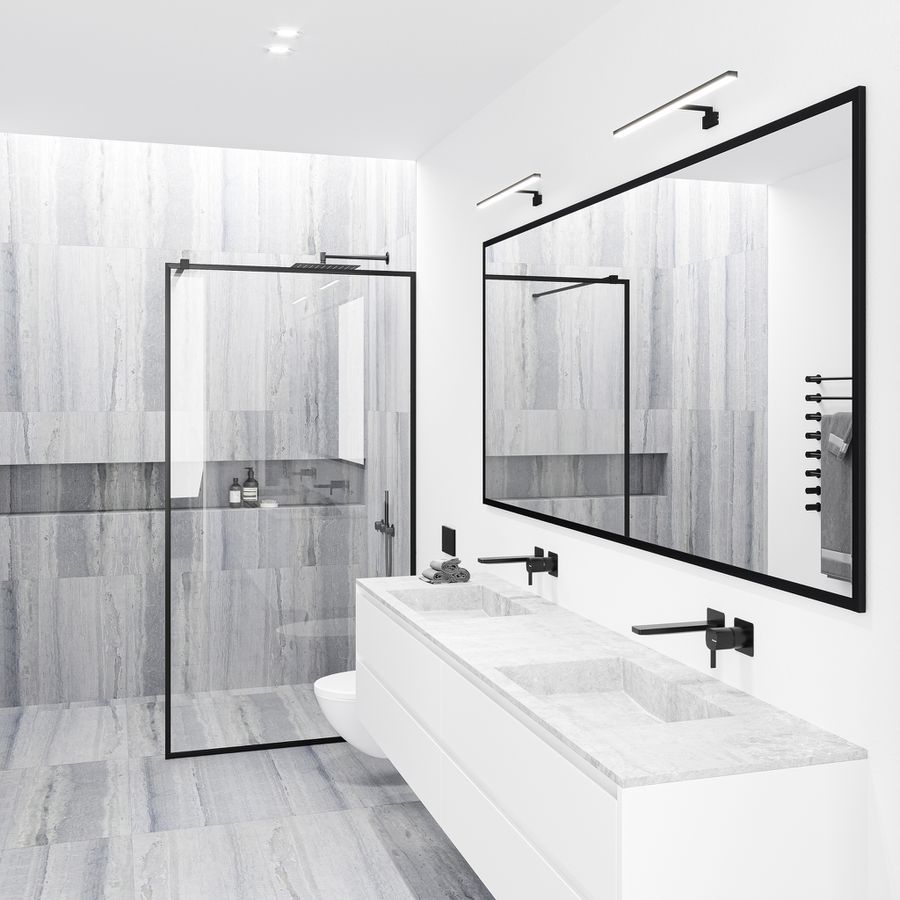 Marlee Badzimmerleuchte Weiss - IP44, LED Modul