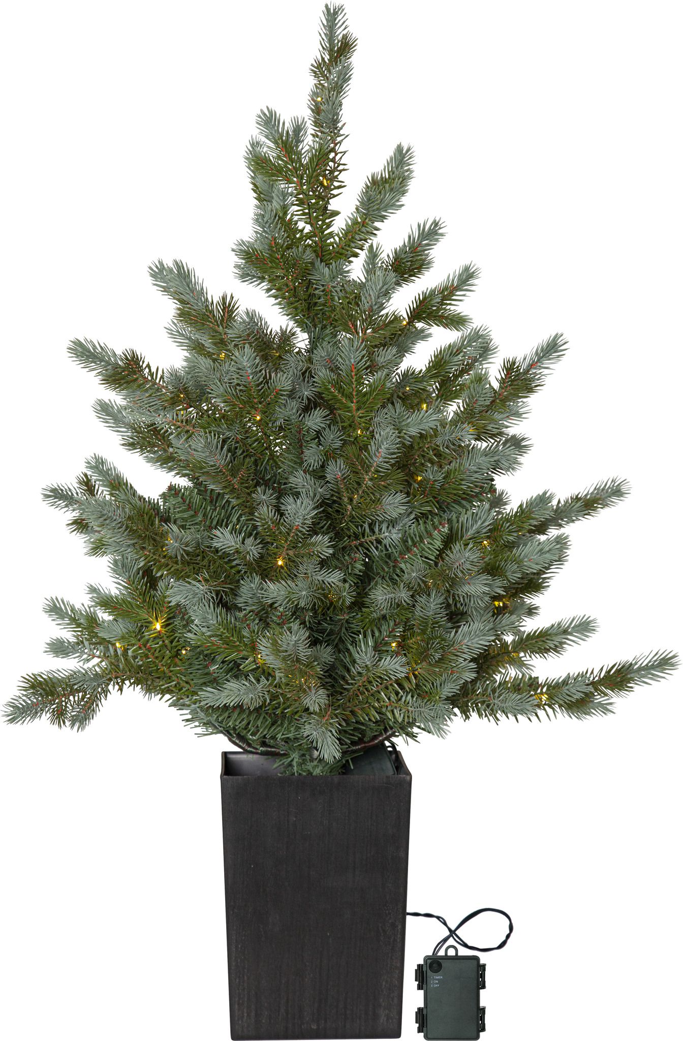 Weihnachtsbaum mit LED Grauland - IP20, Warmweiss, Grün