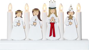 Kerzenständer Julia - IP20, Neutralweiss, 5 LED's