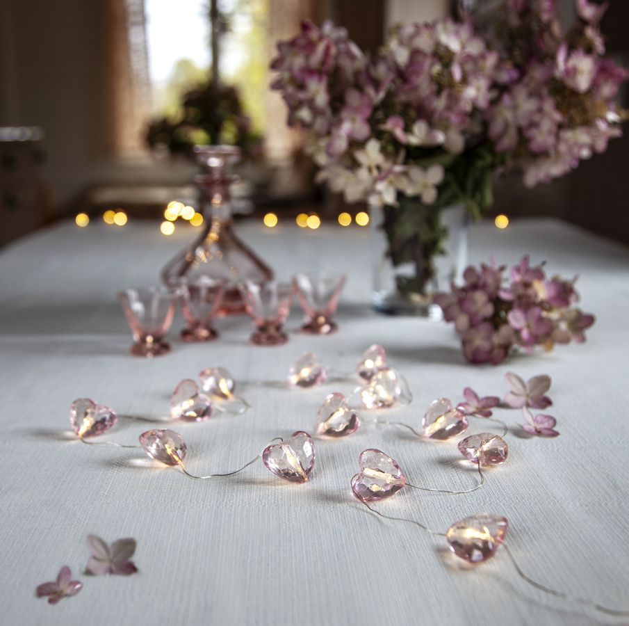 Lichterkette Valentine - IP20, Warmweiss, 12 LED's, 165.00 cm