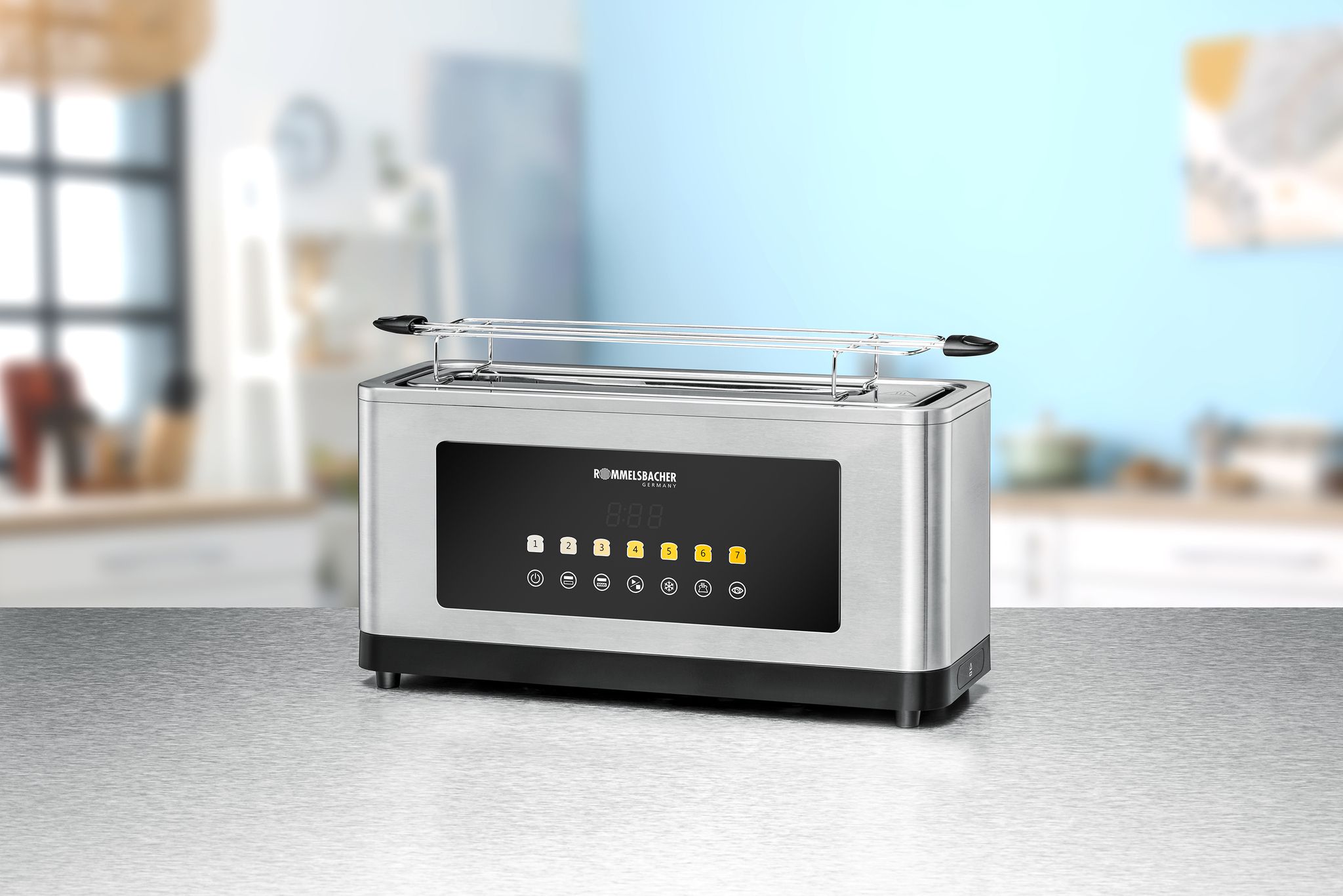 Toaster TOL 1000 - 1000W, 230V, Schwarz/Silber