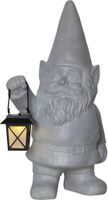 Solar Dekoration Gnomy - Grau, Lichtfarbe Warmweiss