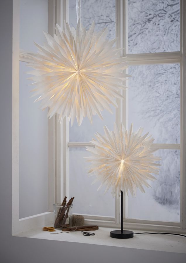 Papierstern Winter - IP20, Weiss