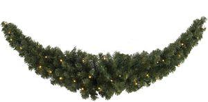Künstliche Girlande Ottawa - grün, 30 LED's, 30cm Höhe