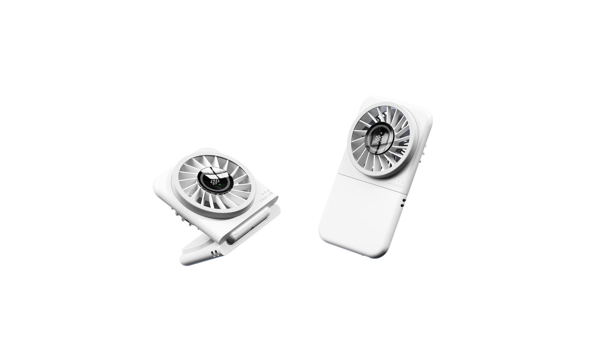 PLAT faltbarer Tischventilator AF12 weiss - 1000mAh, inkl. USB-C Kabel, wiederaufladbar, faltbar