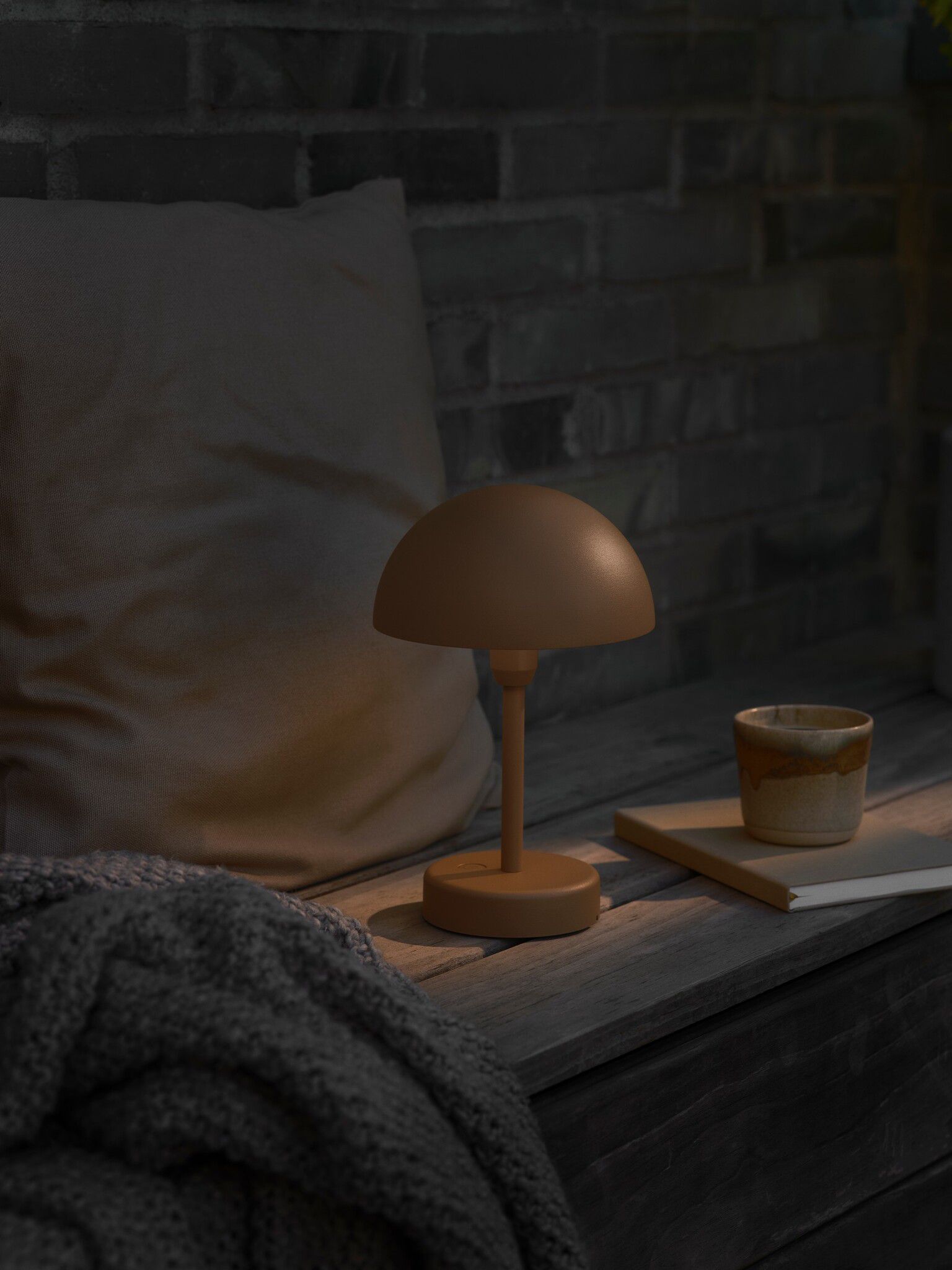Akkuleuchte Ellen To-Go  Braun - 2.5W, LED-Modul, IP44
