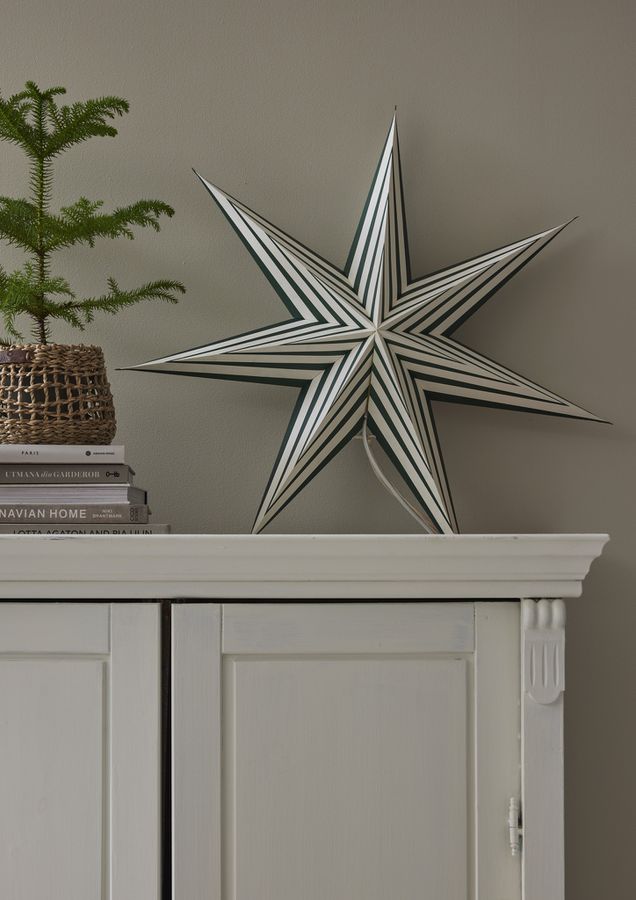 Paper Star Stripe - Indoor, , Weiss