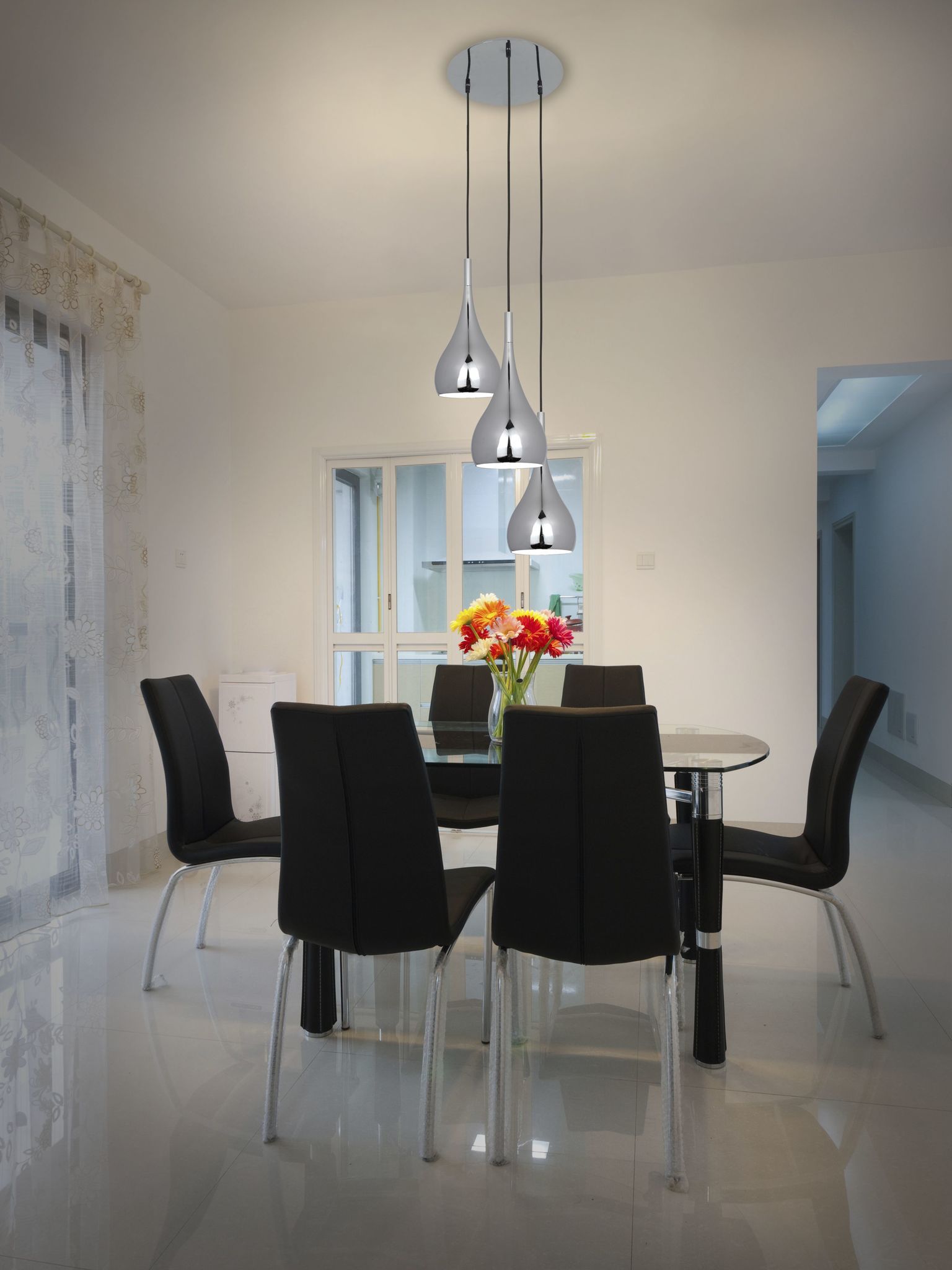 3-er Pendelleuchte Style - E27, 120W, IP20