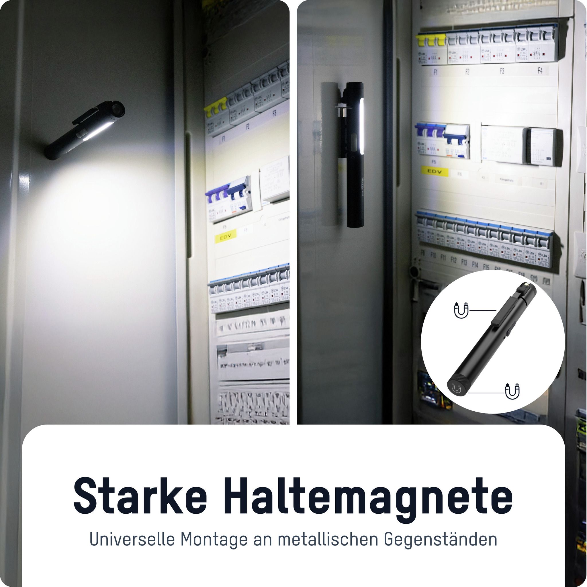Stiftleuchte Penlight 4in1R - 600lm, IP20, Schwarz