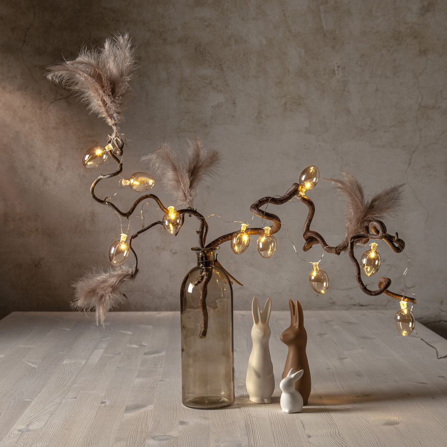 Lichterkette Shimmer - IP20, Beige, Warmweiss