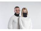 Zweilagige «4in1» Baumwoll-Bandana - Schwarz
