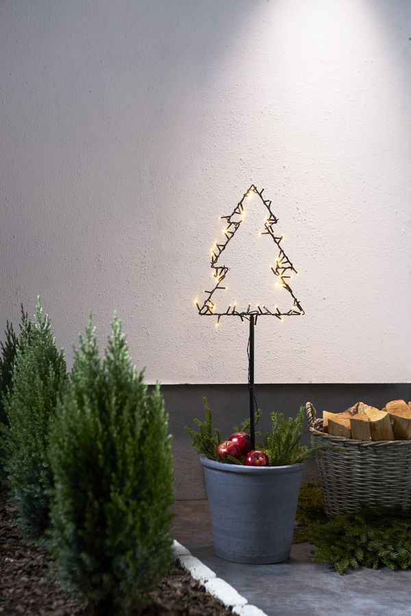 Aussen Dekoration Spiky - IP44, Warmweiss, 60 LED's