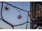 Lichterkette Flower Curtain - IP44, Schwarz, Golden Warmweiss