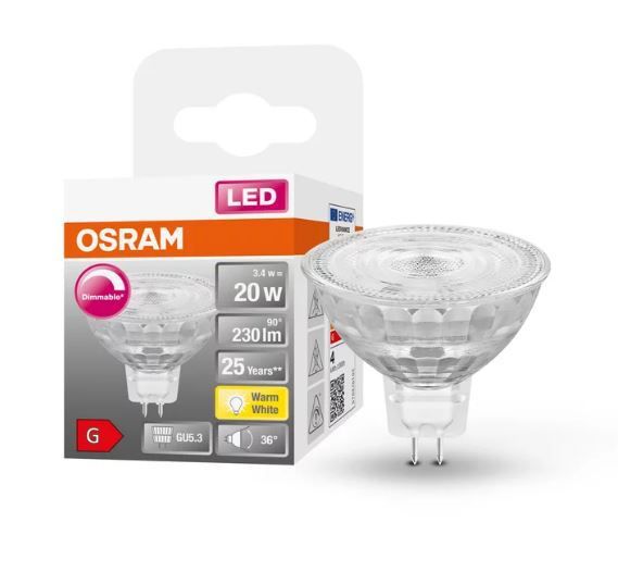 LED SUPERSTAR DIM MR16 20 36° 3,4W/927 GU5.3 230LM BOX - GU5.3, 230lm, 2700K, 3.4W, 12V