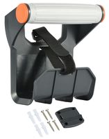 Kabelhalter - Kunststoff schwarz mit Handgriff und Fixmontage