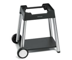 Grillwagen  für BBQ 4000 - Edelstahl, Schwarz
