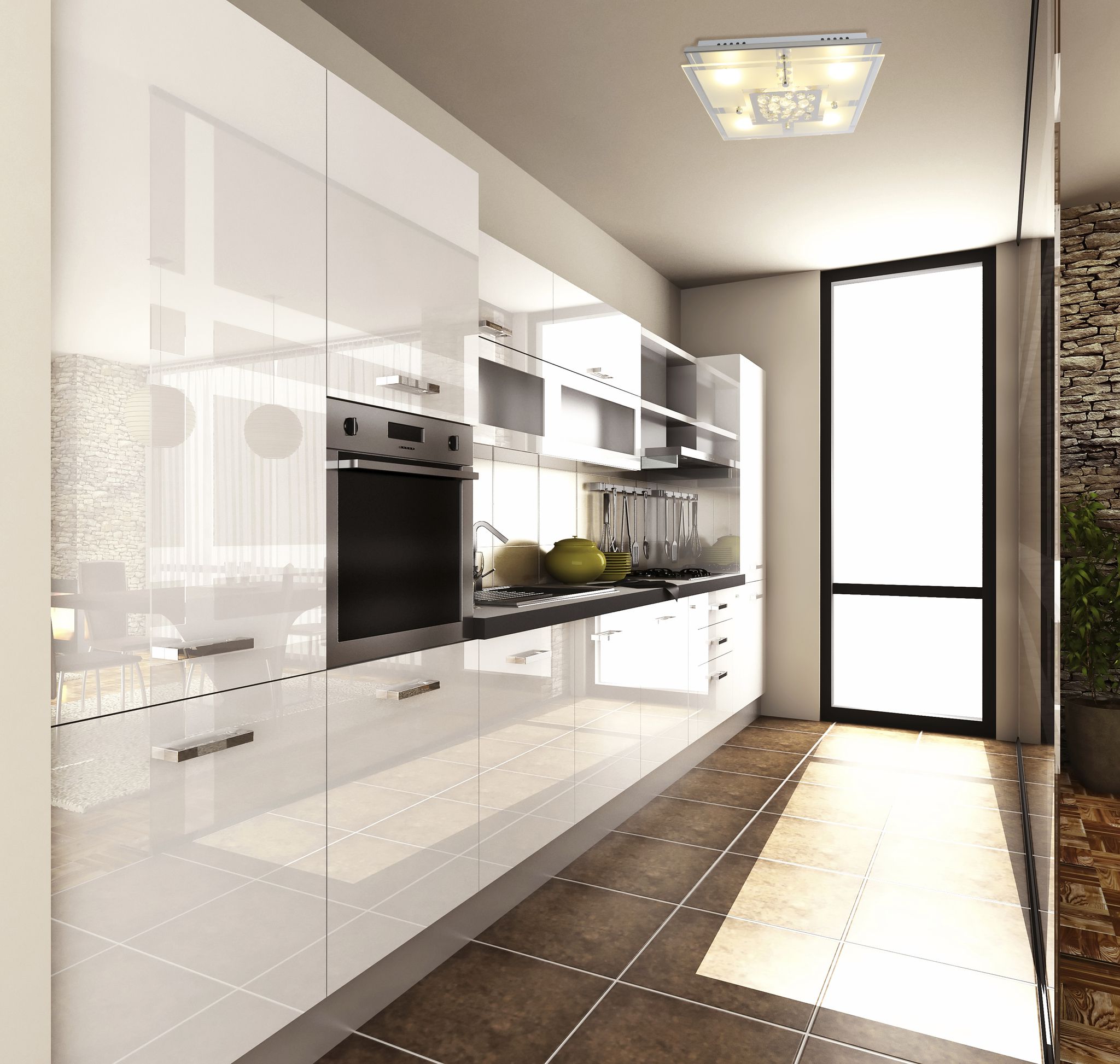 LED Deckenleuchte Chur d:30cm - LED fest verbaut, 3000K, warmweiss