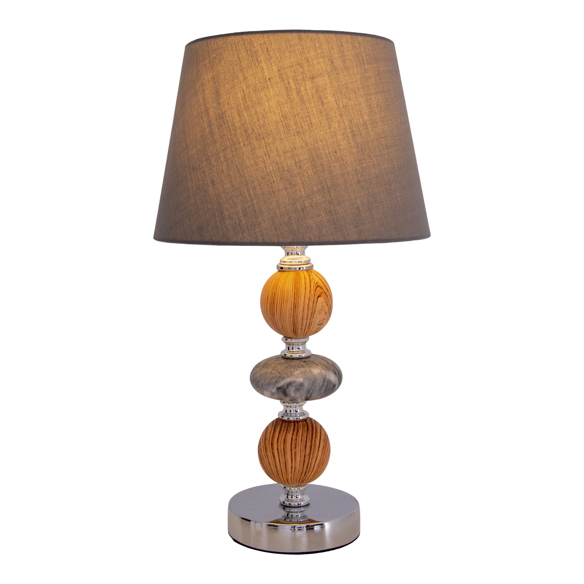 Keramik Tischleuchte Araga h: 36cm grau - E14, 40W, IP20