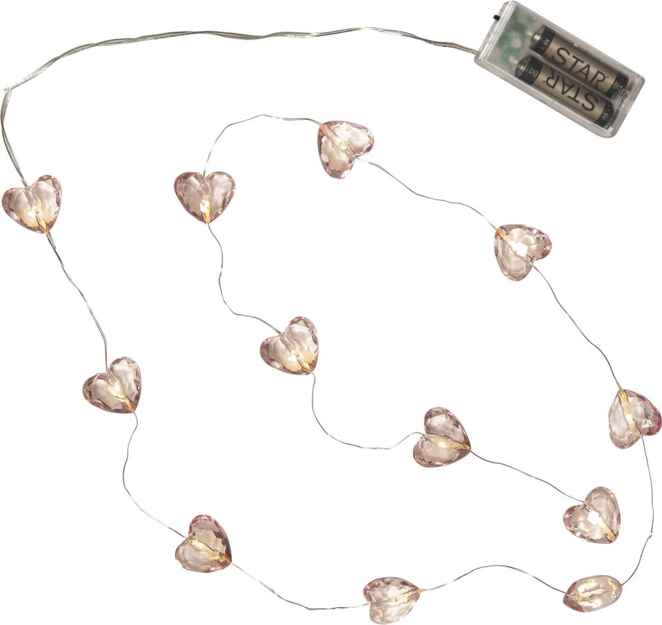 Lichterkette Valentine - IP20, Warmweiss, 12 LED's, 165.00 cm