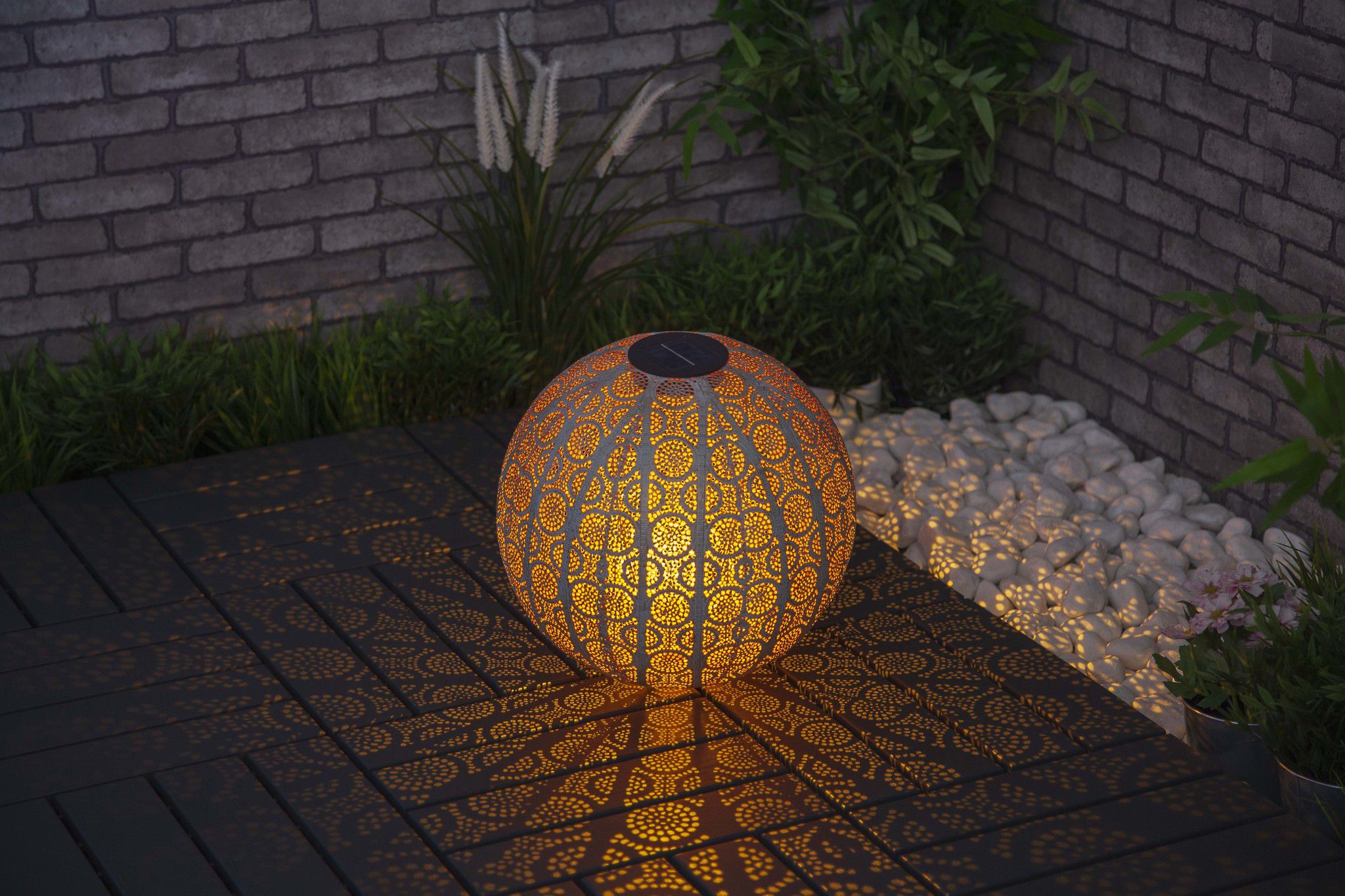 Solar Dekoration PEGASI - Amber LED, IP44, 1800K