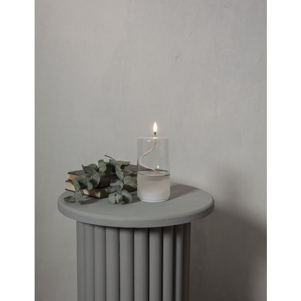 Laterne Flamme Float - Indoor, Transparent, 17.5 cm höhe, Timerfunktion