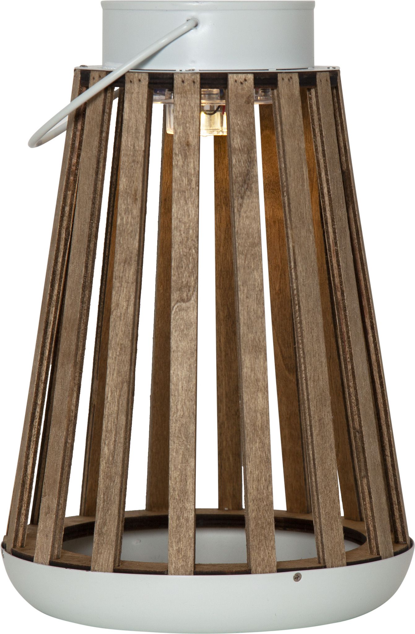 Solar Laterne Catania - Beige, Lichtfarbe Warmweiss