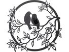 Solar Dekoration Love Birds - IP44, Warmweiss, Schwarz