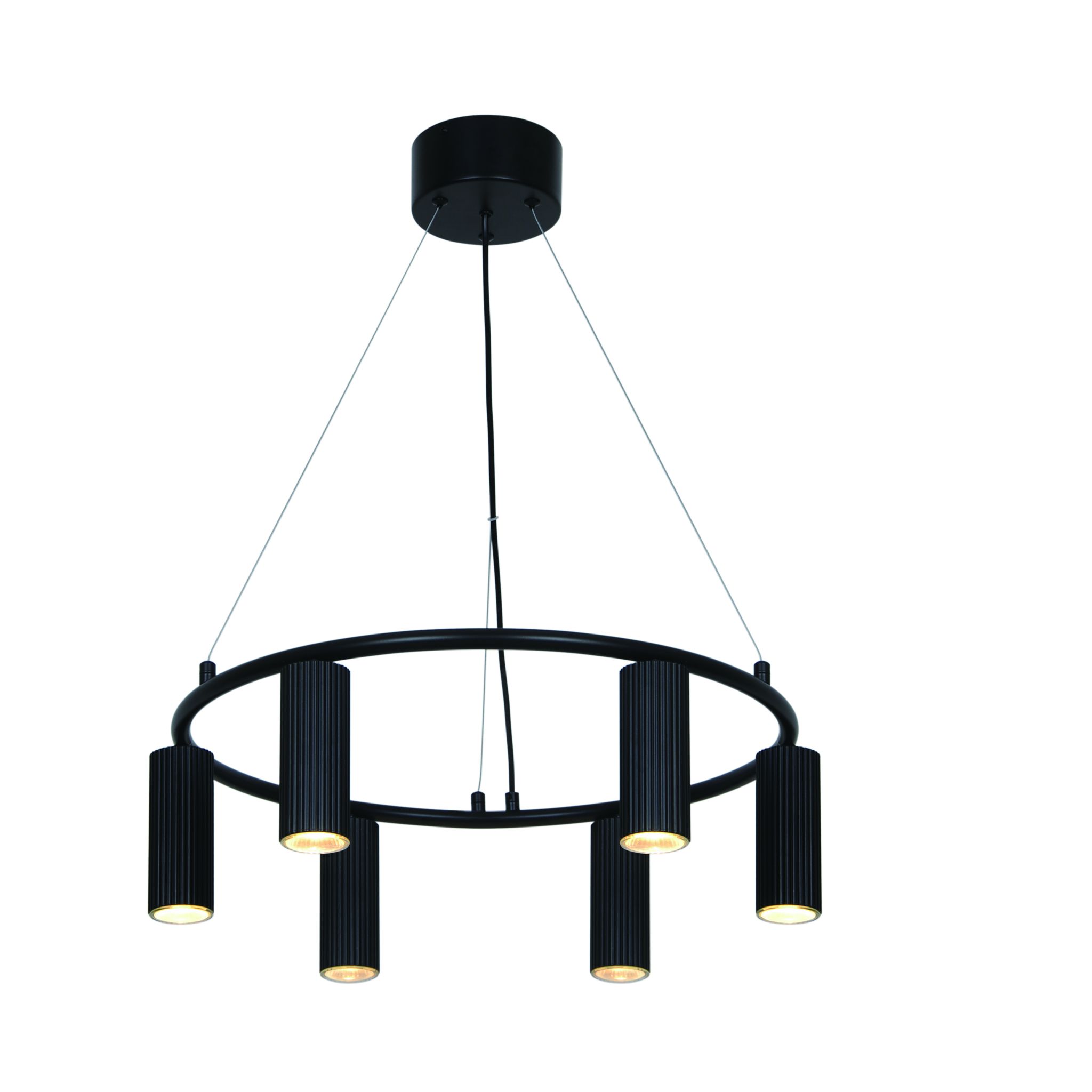 Pendelleuchte Vico chandelier Schwarz - 6x5W, GU10, IP20