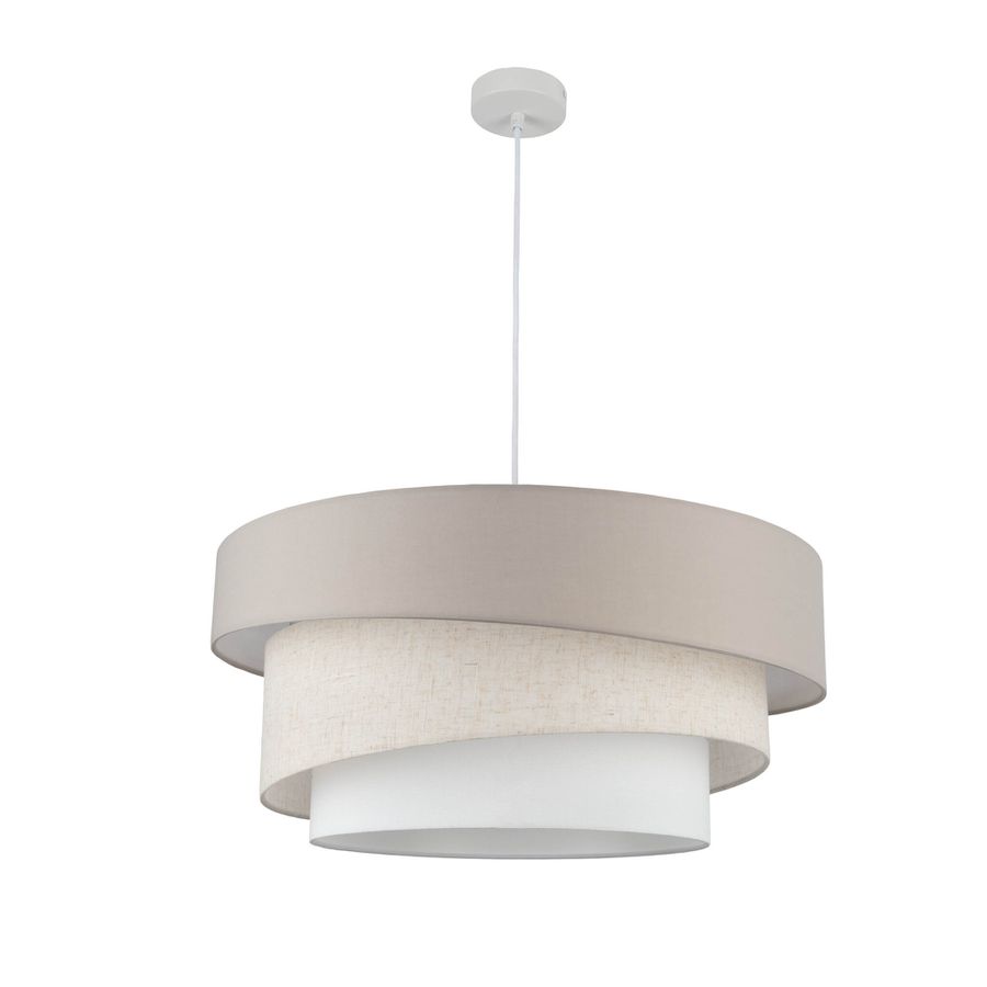 Pendelleuchte  FABRION  : 56cm beige - IP20, E27, Beige