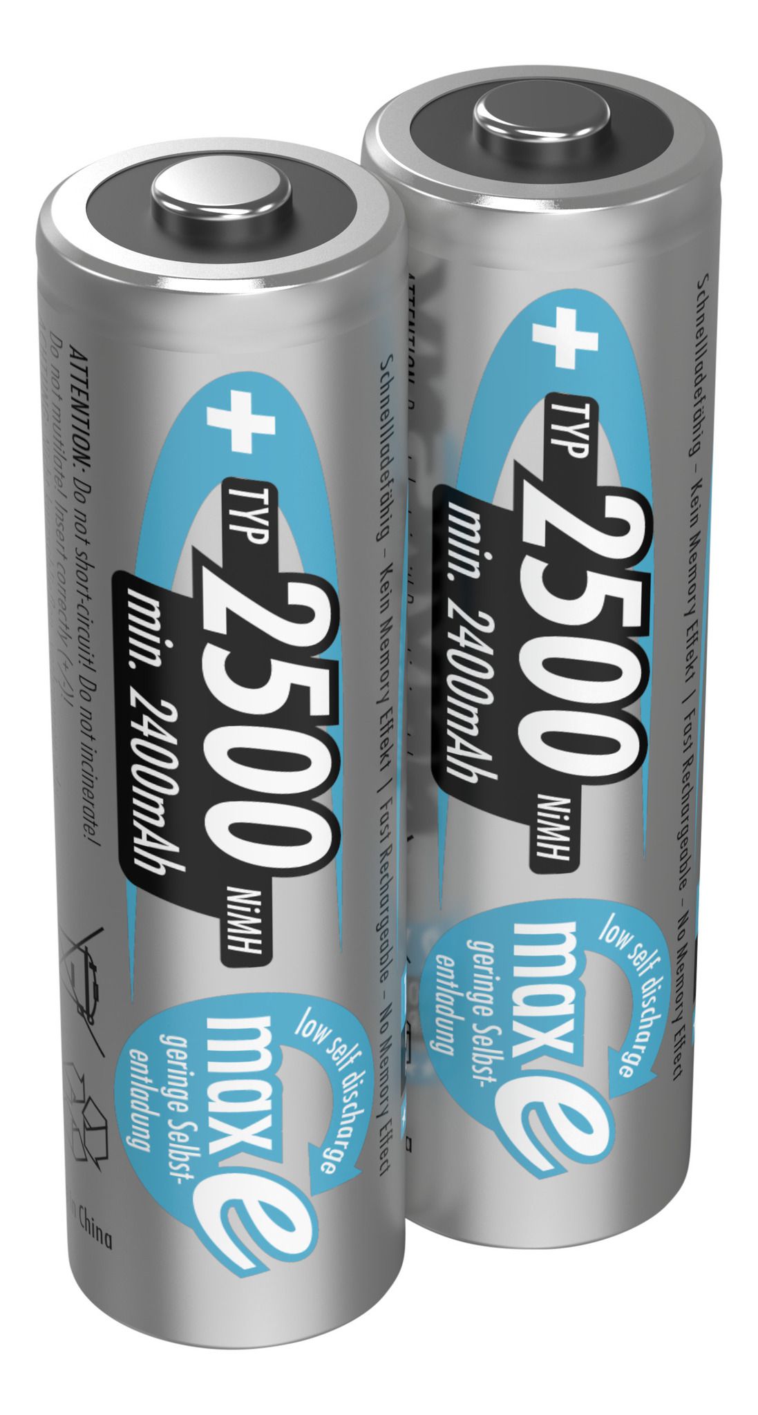 NiMH Akku Mignon AA Typ 2500 - Akku NiMH, AA, 1.2V, 2400 mAh
