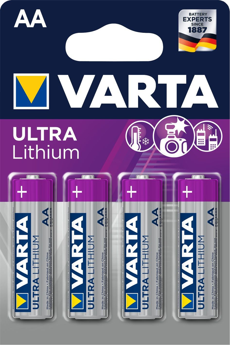 Professional Batterie Lithium AA - 4er Blister