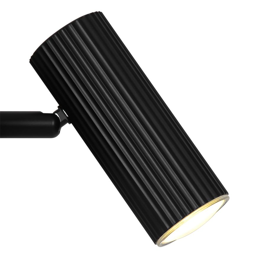 Wandleuchte Vico Schwarz - GU10, IP20, 230V