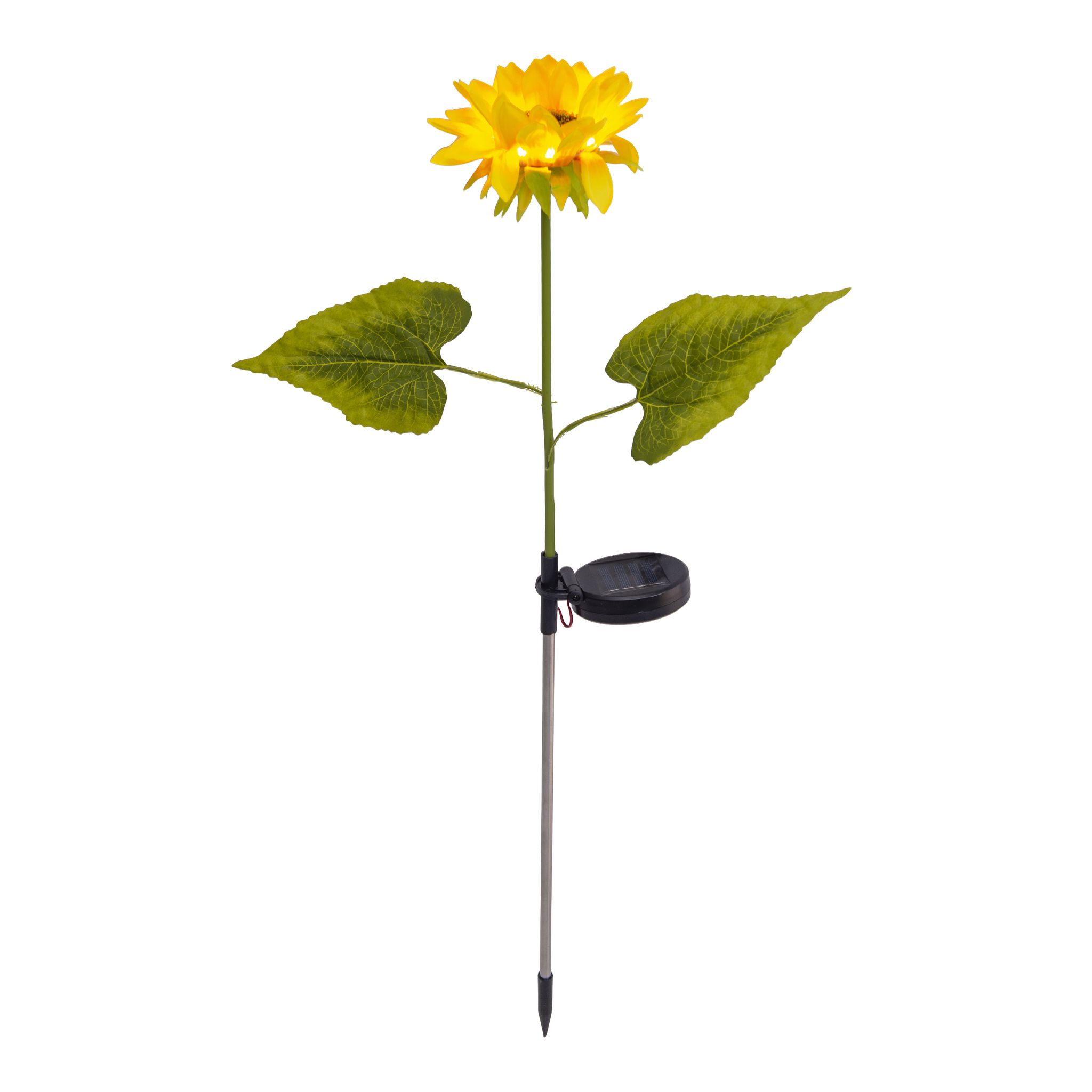Solar-Erdspieß Sonnenblume 2er Set - IP44