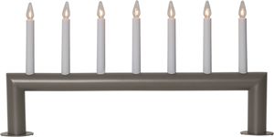 Kerzenleuchter Circum - IP20, Grau, Warmweiss