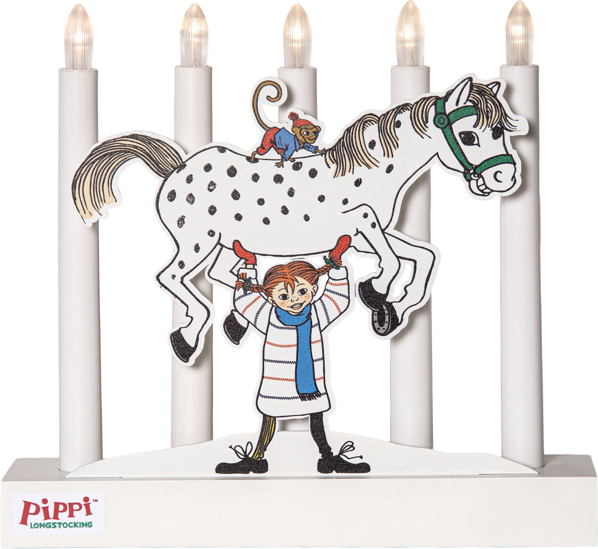 Kerzenleuchter PIPPI - Indoor, Weiss, 27.00cm Höhe