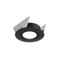 Spot Einbauring  PRO 68 SW (Blattfeder) - Max. 50W, schwarz, schwenkbar 30°, Blattfeder, exkl. Leuchtmittel, D=85mm, H=35mm, BL=68-75mm