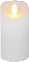 LED Pillar Kerze Glow - Indoor, Weiss, 10cm Höhe, Timerfunktion