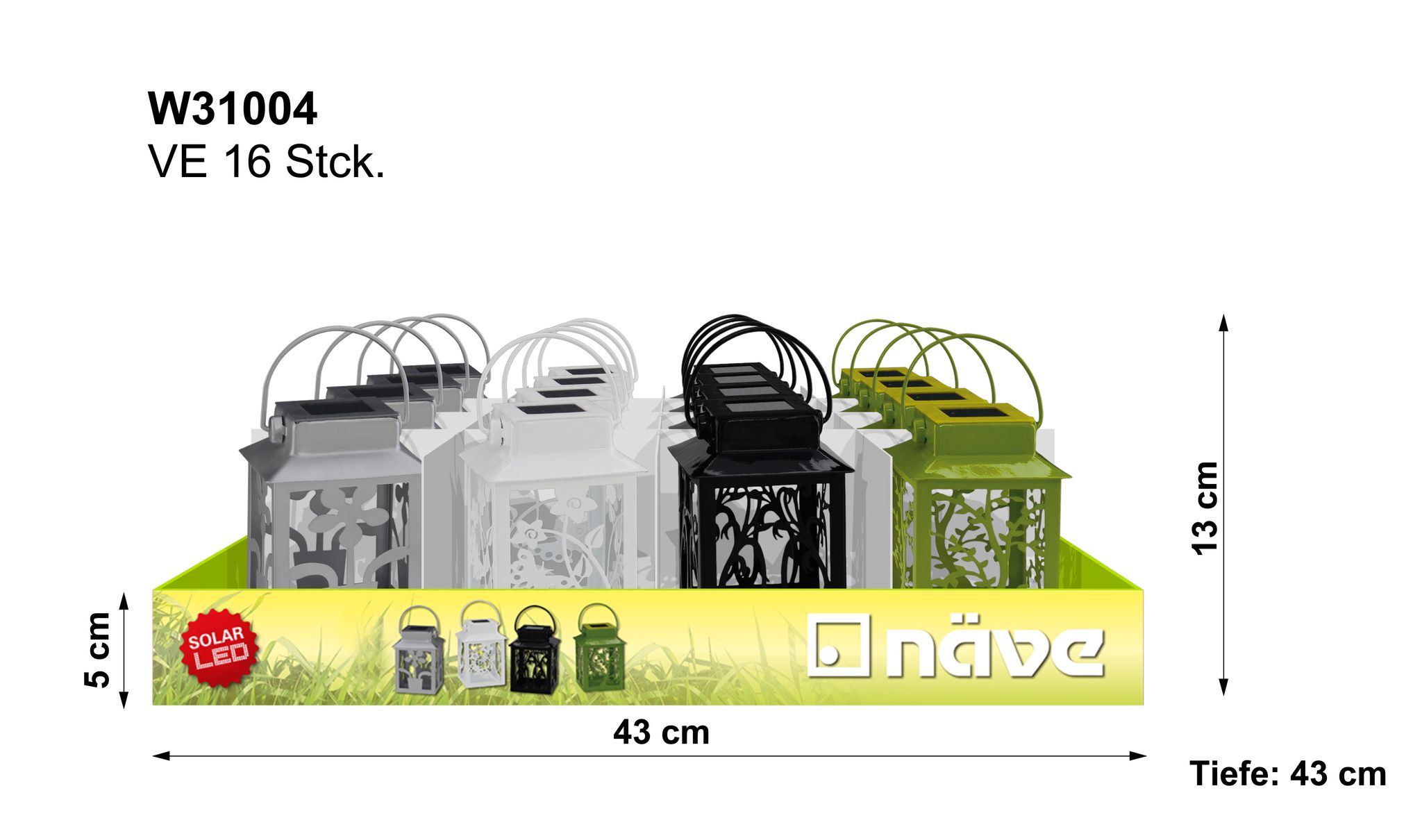 Display Außenleuchte Laterne - nur im 16er Display erhältlich